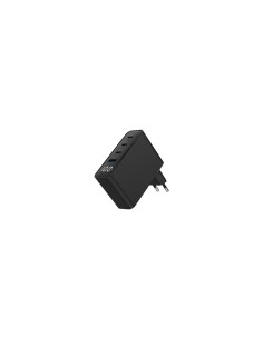 Gembird TA-UC-PDQC100LCD-01-BK cargador de dispositivo móvil Portátil, Smartphone Negro Corriente alterna Carga rápida Interior 2