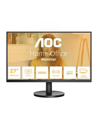 AOC B3 U27B3A pantalla para PC 68,6 cm (27") 3840 x 2160 Pixeles 4K Ultra HD LCD Negro