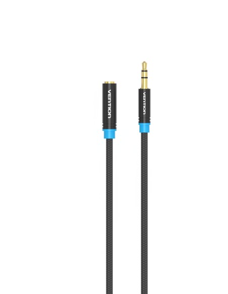 Vention Cable Estéreo VAB-B06-B050-M/ Jack 3.5 Macho - Jack 3.5 Hembra/ 50cm/ Negro