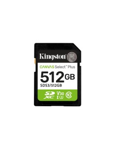 Kingston Technology 512 GB SDXC Canvas Select Plus Gen3 150 MB/s C10 UHS-I U3 V30