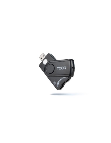 LECTOR DE TARJETAS DNIE, SIM, SD/TF, USB-A NEGRO