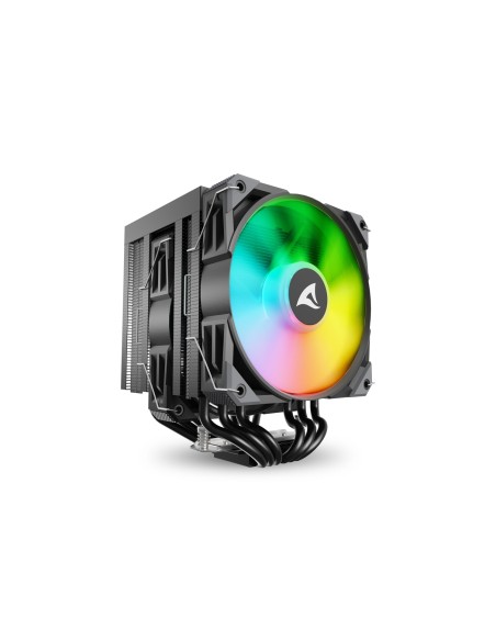 Sharkoon A60 RGB Procesador Refrigerador de aire 12 cm Negro 1 pieza(s)