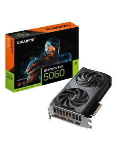 GIGABYTE GeForce RTX 5060 WINDFORCE OC 8G Tarjeta Gráfica - 8GB GDDR7, 128bit, PCI-E 5.0, 2512 MHz Frecuencia del núcleo, 3 x Di