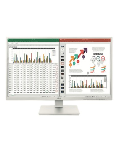 LG 27BK55YP-W pantalla para PC 68,6 cm (27") 1920 x 1080 Pixeles Full HD LED Blanco