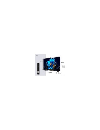 TCL P7K 55P7K Televisor 139,7 cm (55") 4K Ultra HD Smart TV Wifi Metálico 450 cd / m²