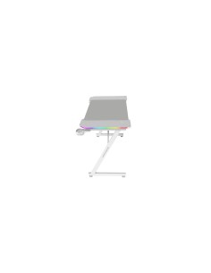 Mars Gaming MGD-X120RGB, Mesa Gaming Ergonómica, Iluminación ARGB con Mando, Fibra de Carbono, Alfombrilla XXL, Soporte Auricula