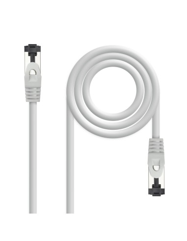 Nanocable Cable de Red Latiguillo Cat.8.1 2GHz LSZH SSTP AWG26, Gris, 1 m