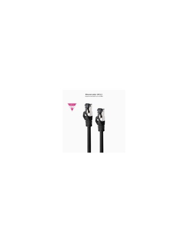 Nanocable Cable de Red Latiguillo Cat.8.1 2GHz LSZH SSTP AWG26, Negro, 25 cm