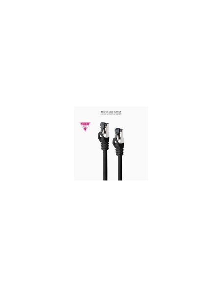 Nanocable Cable de Red Latiguillo Cat.8.1 2GHz LSZH SSTP AWG26, Negro, 25 cm
