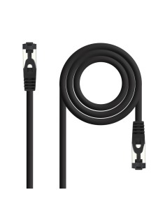 Nanocable Cable de Red Latiguillo Cat.8.1 2GHz LSZH SSTP AWG26, Negro, 30 cm