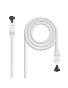 Nanocable Cable de Red Latiguillo Cat.8.1 2GHz LSZH SSTP AWG26, Blanco, 0.5 m