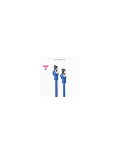 Nanocable Cable de Red Latiguillo Cat.8.1 2GHz LSZH SSTP AWG26, Azul, 1 m