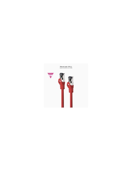 Nanocable Cable de Red Latiguillo Cat.8.1 2GHz LSZH SSTP AWG26, Rojo, 1 m