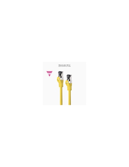 Nanocable Cable de Red Latiguillo Cat.8.1 2GHz LSZH SSTP AWG26, Amarillo, 1 m