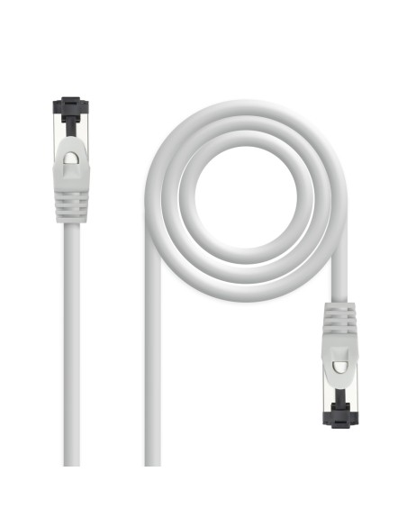 Nanocable Cable de Red Latiguillo Cat.8.1 2GHz LSZH SSTP AWG26, Gris, 2 m
