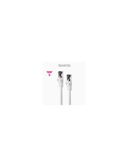 Nanocable Cable de Red Latiguillo Cat.8.1 2GHz LSZH SSTP AWG26, Blanco, 2 m