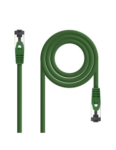 Nanocable Cable de Red Latiguillo Cat.8.1 2GHz LSZH SSTP AWG26, Verde, 25 cm