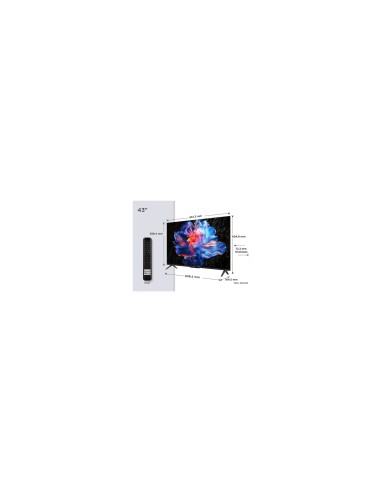 TCL P6K 43P6K Televisor 109,2 cm (43") 4K Ultra HD Smart TV Wifi Metálico