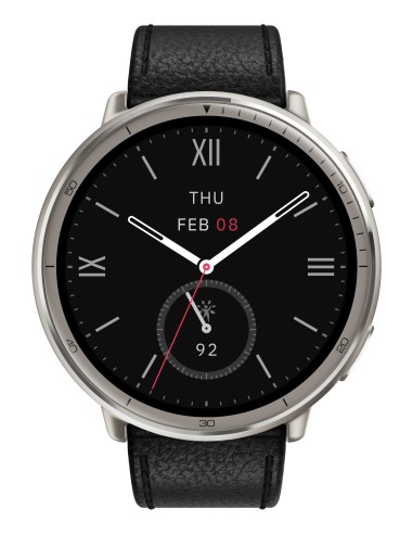 Amazfit W2433EU1N Relojes inteligentes y deportivos 3,35 cm (1.32") AMOLED Digital 466 x 466 Pixeles Pantalla táctil Plata
