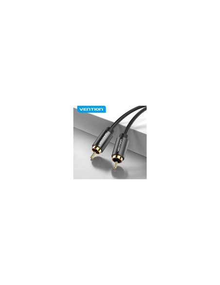 Vention Cable Estéreo VAB-R09-B100/ RCA Macho - RCA Macho/ 2m/ Negro