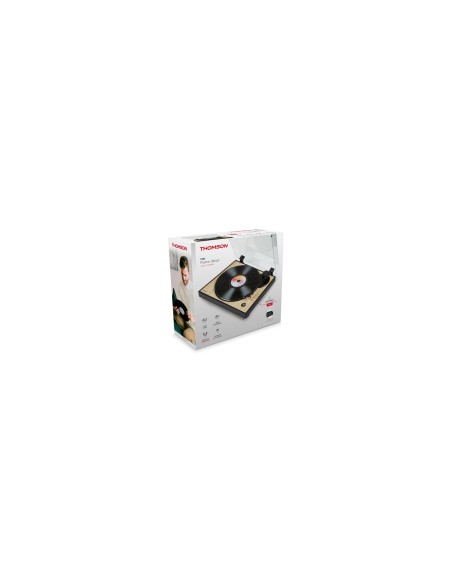Thomson TT300 tocadisco Tocadiscos de tracción por correa Negro, Amarillo