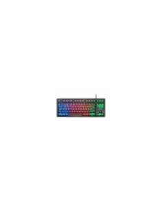 Mars Gaming MK023, Teclado Gaming TKL, Tecnología Híbrida H-Mech, Iluminación FRGB Rainbow, Anti-ghosting, Compatibilidad Univer 2