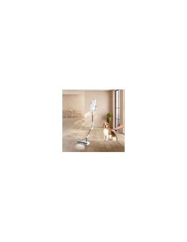 Ufesa U3 Digital Pet Aspiradora escoba 2 en 1 Batería Secar Sin bolsa 0,8 L Oro, Blanco 2,2 Ah