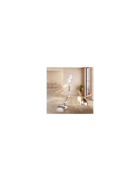 Ufesa U3 Digital Pet Aspiradora escoba 2 en 1 Batería Secar Sin bolsa 0,8 L Oro, Blanco 2,2 Ah