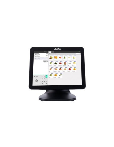 AVPos AVP-K5000B-N1-8128 Terminal Punto Venta (TPV) N100 38,1 cm (15") 1024 x 768 Pixeles Pantalla táctil