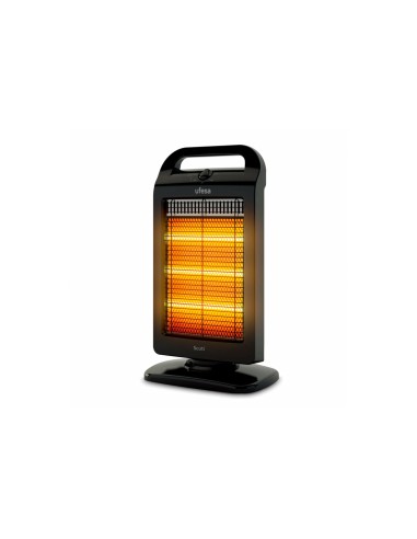 Ufesa Scuti Interior Negro 1200 W Calefactor eléctrico halógeno