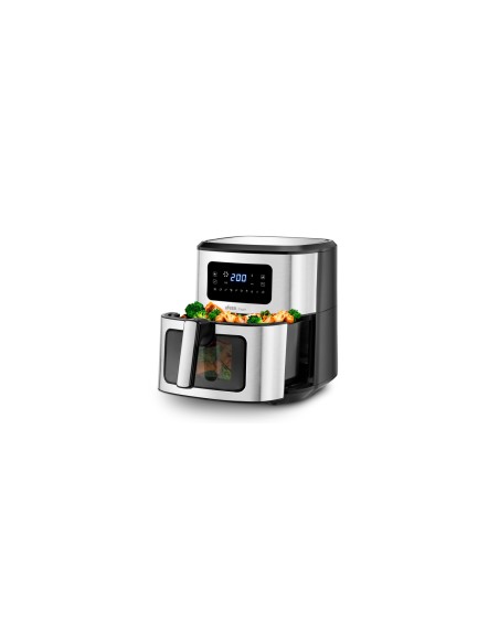 Ufesa 72805690 freidora Sencillo 6,5 L Independiente Freidora de aire caliente Negro, Acero