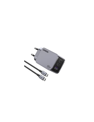 Ugreen 25871 cargador de dispositivo móvil Universal Gris Corriente alterna Carga rápida Interior