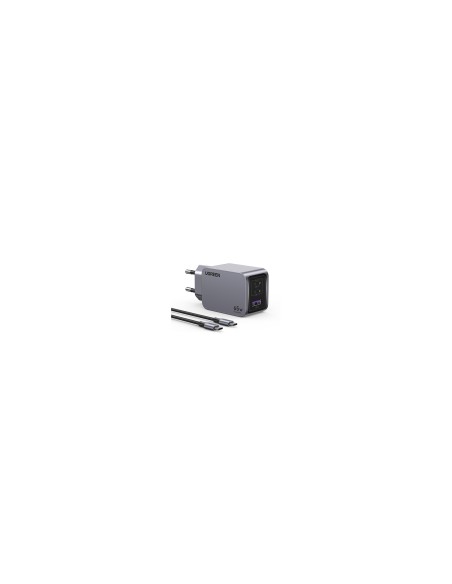 Ugreen 25871 cargador de dispositivo móvil Universal Gris Corriente alterna Carga rápida Interior