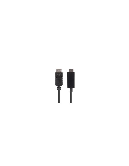Lanberg CA-DPHD-11CC-0030-BK cambiador de género para cable DisplayPort HDMI Negro