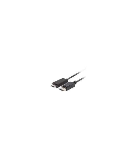 Lanberg CA-DPHD-11CC-0030-BK cambiador de género para cable DisplayPort HDMI Negro