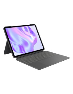 Logitech Combo Touch, funda con teclado, iPad Pro 13 pulgadas (M4)(2024) - Teclado retroiluminado extraíble con soporte abatible