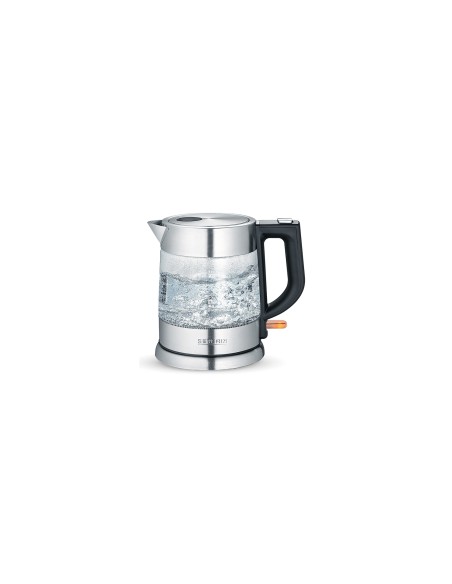 Severin WK 3468 tetera eléctrica 1 L 2200 W Negro, Acero inoxidable, Transparente