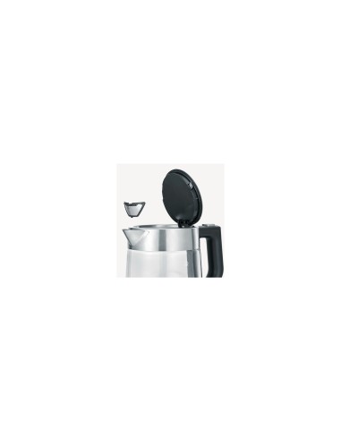 Severin WK 3468 tetera eléctrica 1 L 2200 W Negro, Acero inoxidable, Transparente