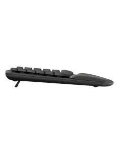 Logitech Wave Keys, teclado ergonÃ³mico inalÃ¡mbrico con reposamanos acolchado, escritura cÃ³moda y natural, Easy-Switch, Blueto