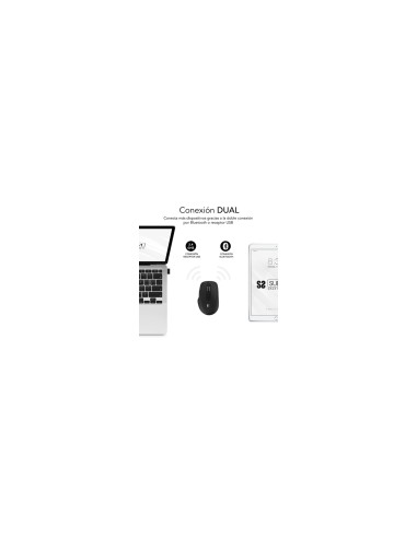 SUBBLIM RatÃ³n CURVE ERGO DUAL MOUSE BATTERY BLACK
