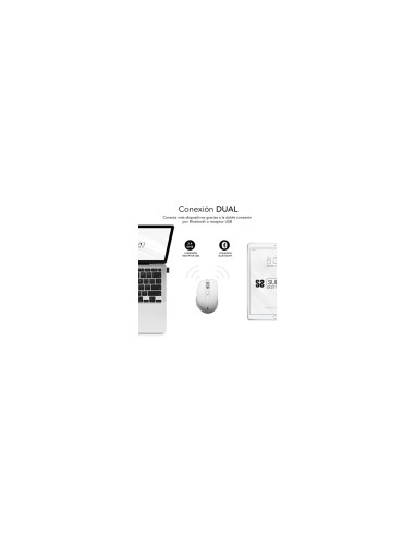 SUBBLIM RatÃ³n CURVE ERGO DUAL MOUSE BATTERY BLACK
