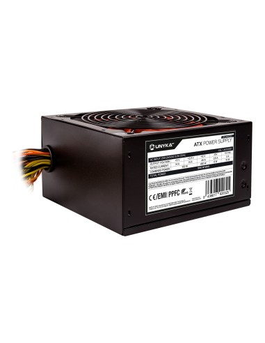 UNYKAch UK210551 unidad de fuente de alimentaciÃ³n 550 W 20+4 pin ATX ATX Negro, Rojo