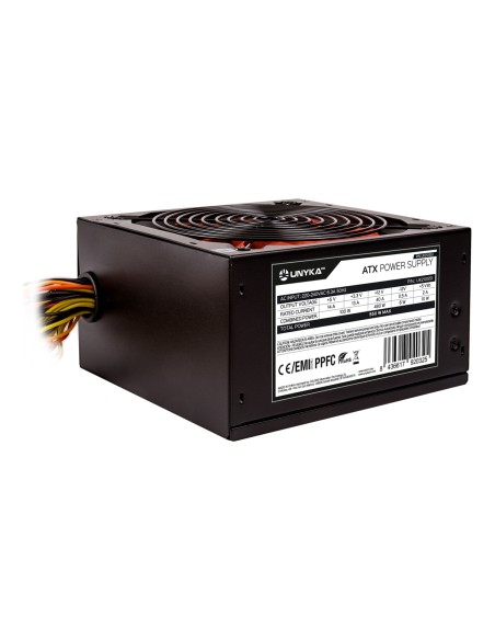 UNYKAch UK210551 unidad de fuente de alimentaciÃ³n 550 W 20+4 pin ATX ATX Negro, Rojo