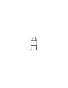 AISENS Soporte de suelo eco con rueda, 1 bandeja para pantalla interactiva/TV 80kg de 37-86, Negro 2