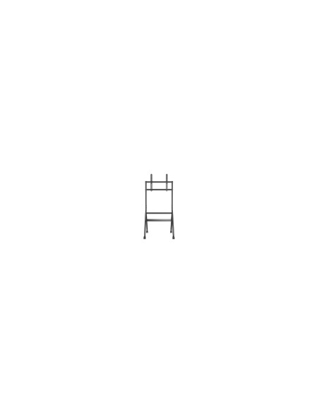 AISENS Soporte de suelo eco con rueda, 1 bandeja para pantalla interactiva/TV 80kg de 37-86, Negro