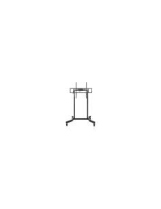 AISENS Soporte de suelo motorizado pro con ruedas para monitor/TV 120kg de 55-100, Negro 2