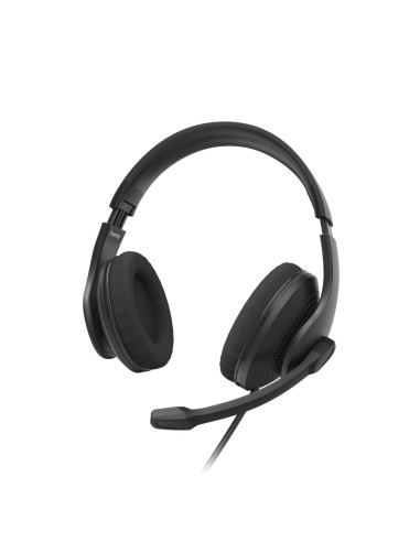Hama HS-USB300 V2 Auriculares AlÃ¡mbrico Diadema Oficina/Centro de llamadas USB tipo A Negro