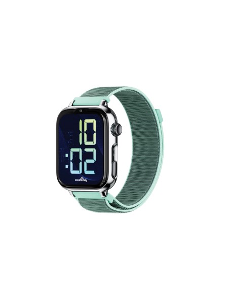 SaveFamily SaveWatch Plus 2 Reloj Inteligente para niÃ±os 4G Esfera Plata correa Tela Ocean