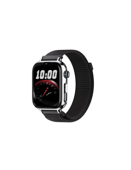 SaveFamily SaveWatch Plus 2 Reloj Inteligente para niÃ±os 4G Esfera Plata correa Tela Negra