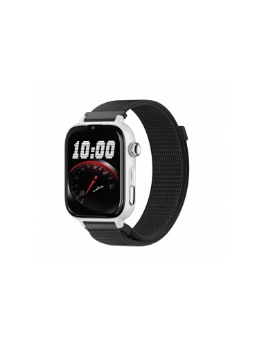 SaveFamily SaveWatch Plus 2 Reloj Inteligente para niÃ±os 4G Esfera Blanca correa Tela Negra